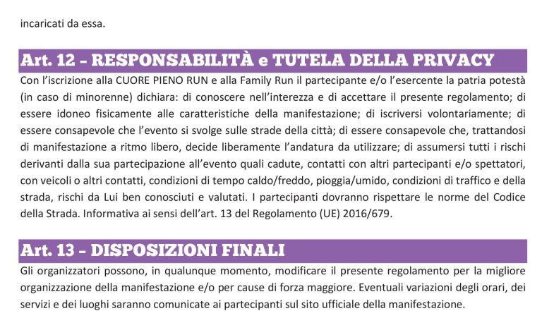 Cuore Pieno Run